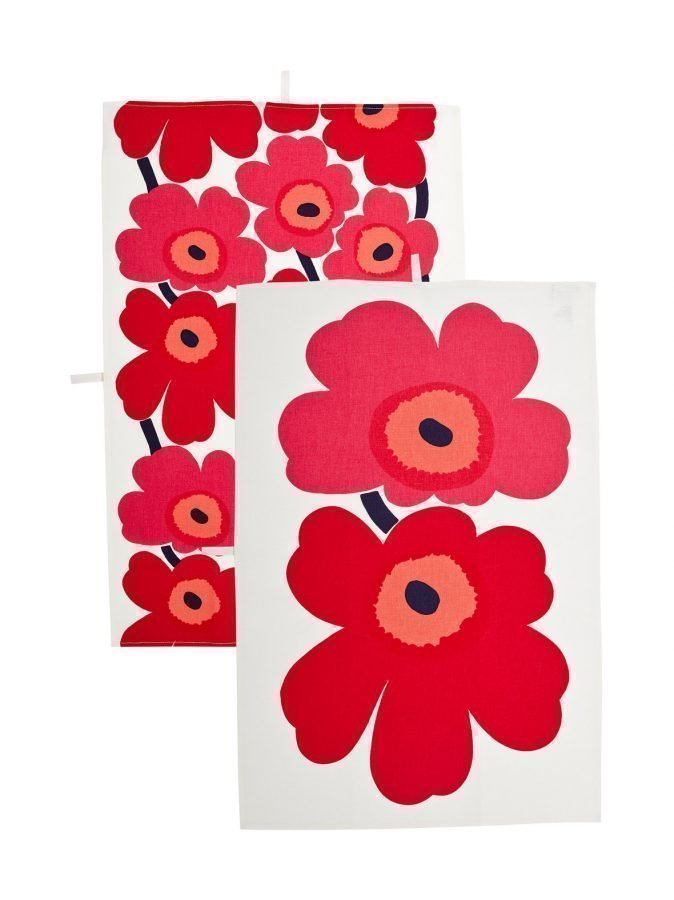 Marimekko Pieni Unikko Keittiöpyyhe 47 X 70 Cm 2 Kpl - Keittiö